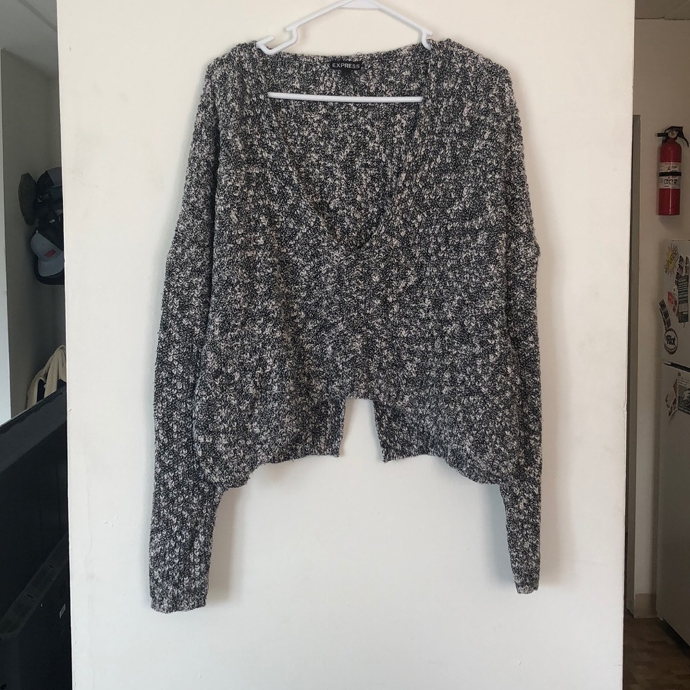 Crop Top Sweater w/ Split Back